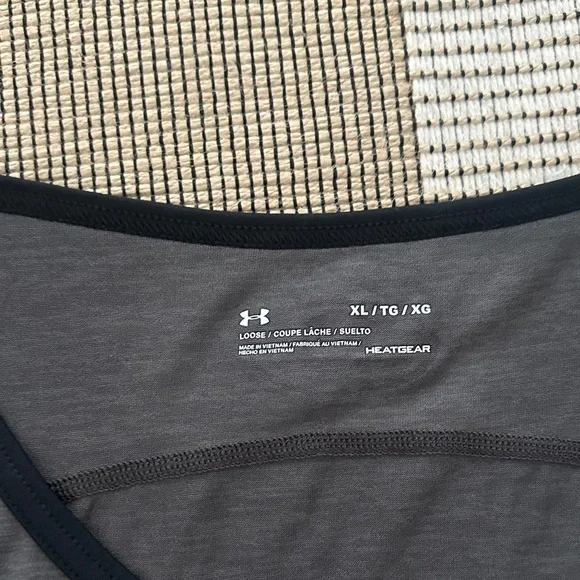 Under Armour Men's Charcoal Gray Tank Top - Picture 2 of 3